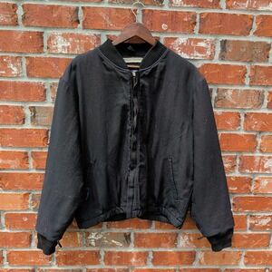Workrite Benchmark FR Bomber Jacket Mens Large Black Flame Resistant Made in USA
